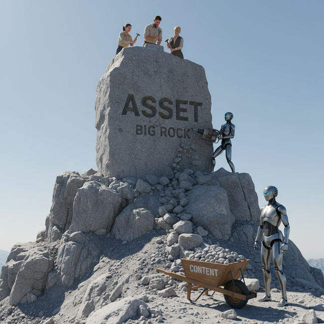 Big Rock Content strategy with the RIO framework